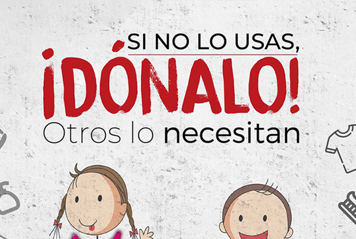 Llevando donaciones